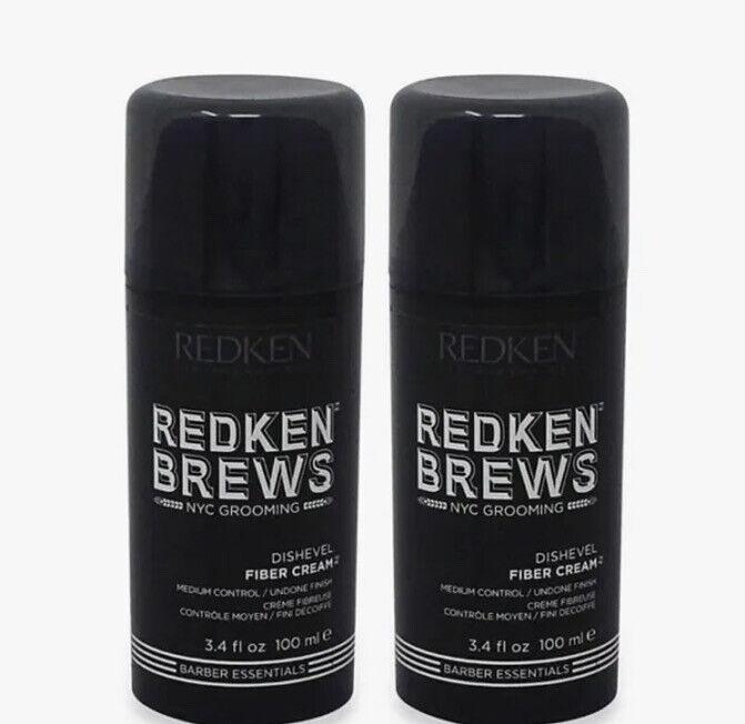 Redken Brews Dishevel Fiber Cream 3.4 oz Undone Finish Medium Hold