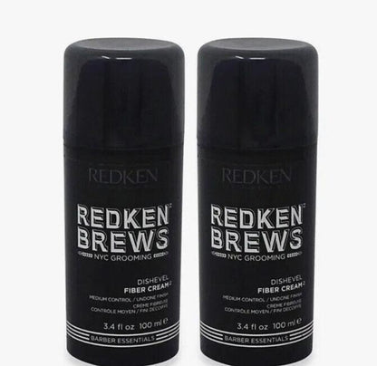 Redken Brews Dishevel Fiber Cream 3.4 oz Undone Finish Medium Hold