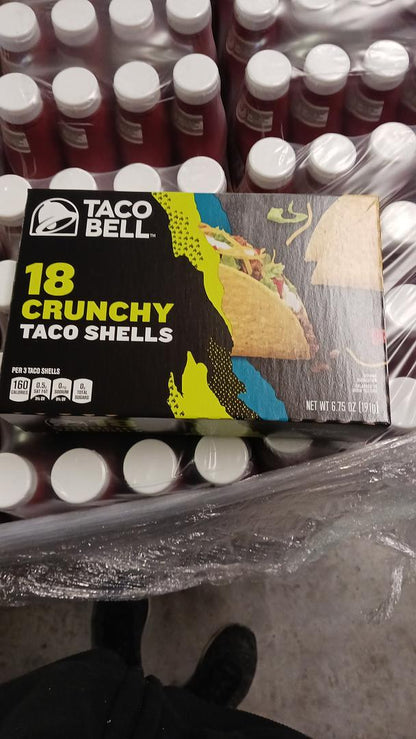 Taco Bell Crunchy Taco Shells 18 count per box 6.75 oz box