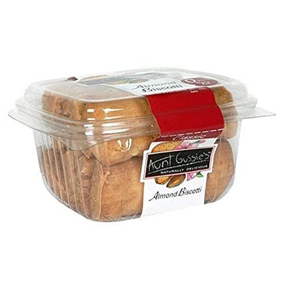 Aunt Gussie's Almond Biscotti, 12-Ounce Tubs (Pack of 4)
