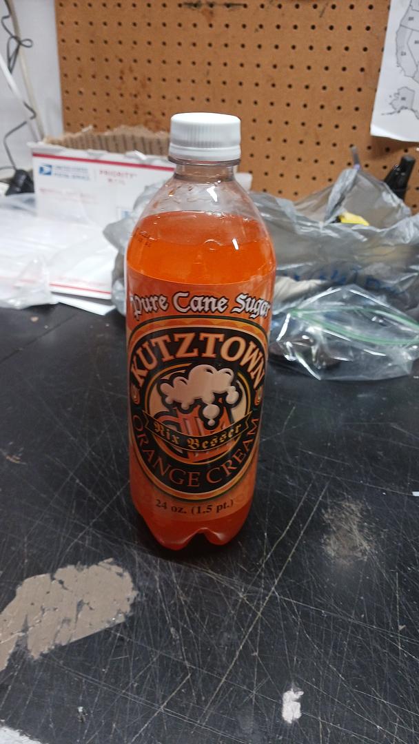Kutztown Orange Cream Soda 24 oz Bottles