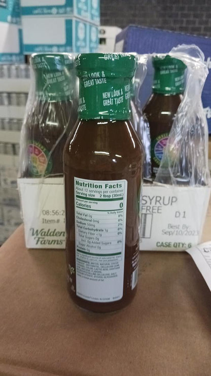 Walden Farms Chocolate Syrup 12 fl oz bottle ( Case Pack of 6)