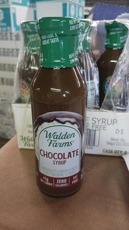 Walden Farms Chocolate Syrup 12 fl oz bottle ( Case Pack of 6)