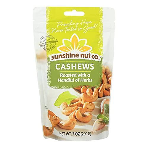 Sunshine Nut Whole Roasted Cashews - Handful of Herbs 7 oz bags
