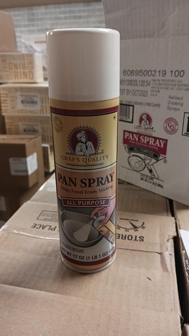 Chefs's Quality All Purpose Pan Spray 17 oz bottles each