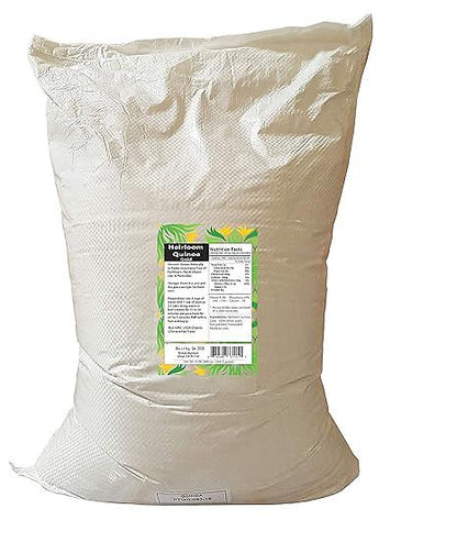 Organic Golden White Whole Quinoa Grain Royal no-GMO Gluten Free Bulk (55 LB)