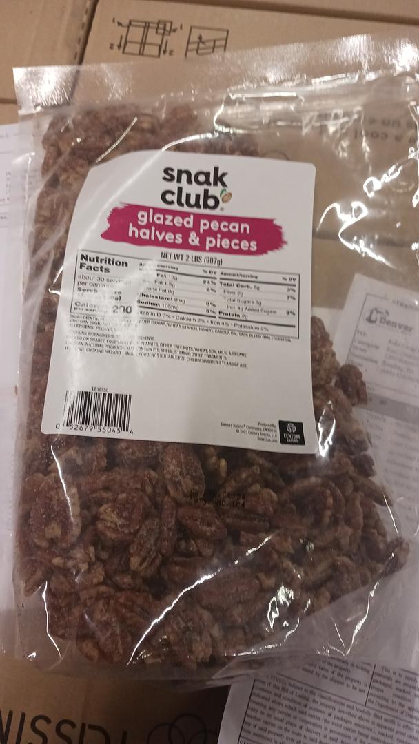 Glazed Pecan Halves & Pieces 2 lb bags