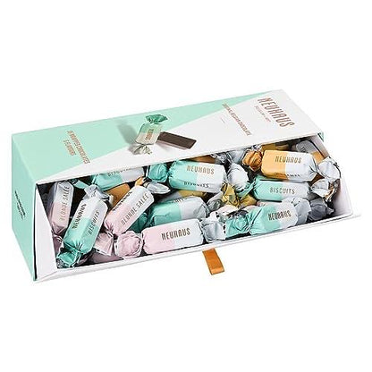 Neuhaus Belgian Chocolate Amusettes Sharing Box – 35 Neuhaus Chocolates with a Twist – 5 Different Flavors – Blonde Salée, Nougat Miel, Café, Caramel and Biscuits