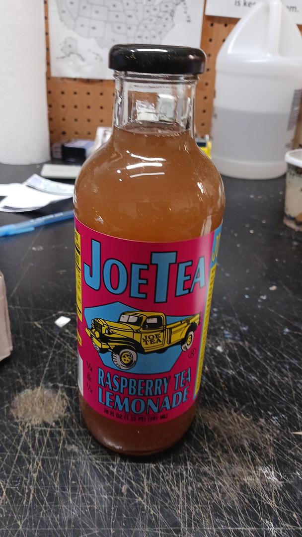 Joe Tea Raspberry Tea Lemonade 20 oz Glass Bottle ( Case Packof 12)