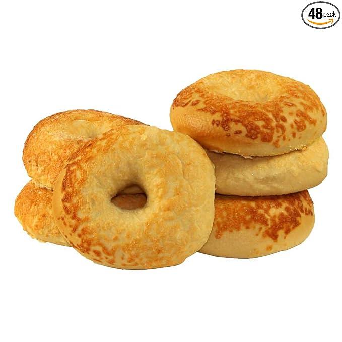 Just Bagels Asiago Cheese Bagel, 4 Ounce - 48 per case.