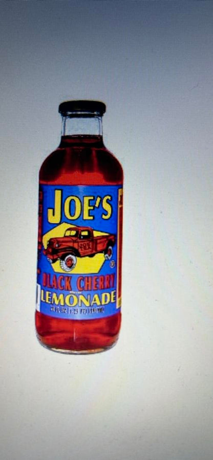 Joe Tea Black Cherry Lemonade 20 oz Glass Bottles 12 Pack