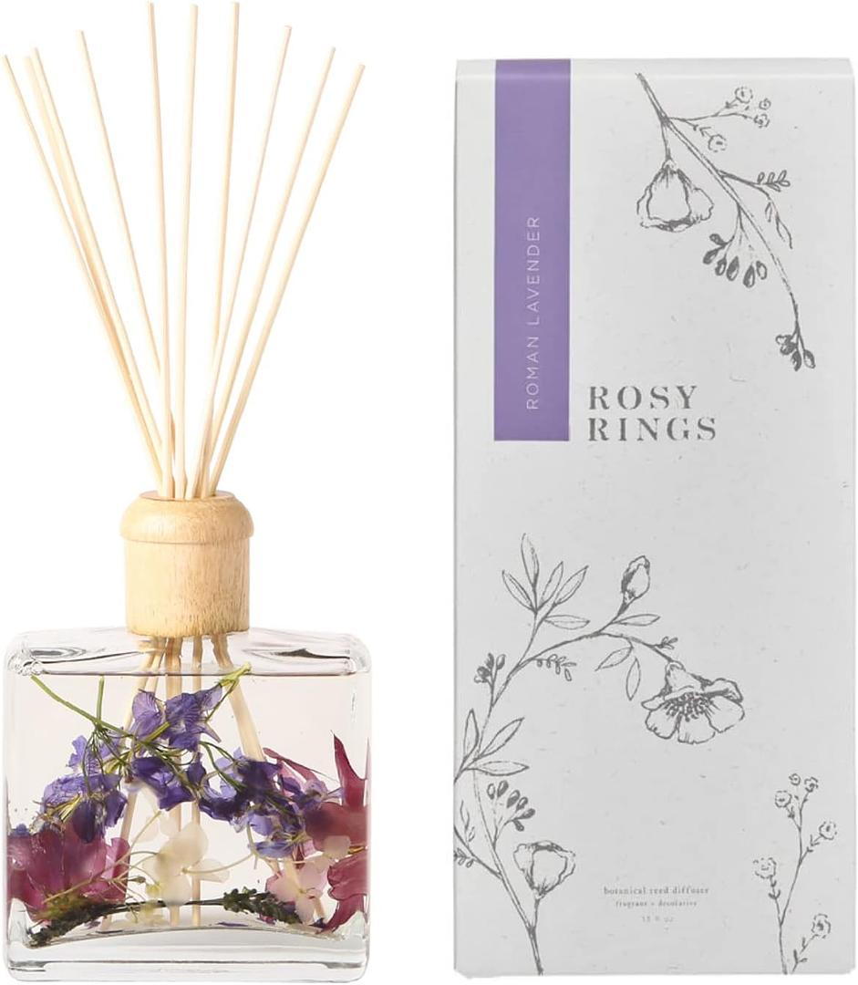 Rosy Rings Botanical Reed Diffuser Roman Lavender 13oz