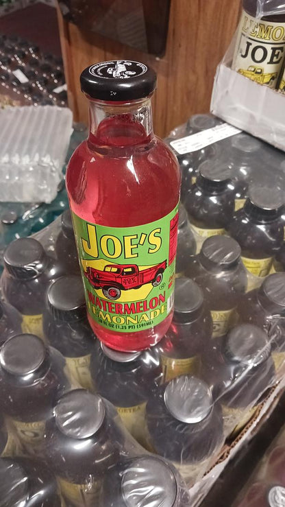 Joe Tea Watermelon Lemonade 20 oz Glass Bottles(Case Pack of 12)