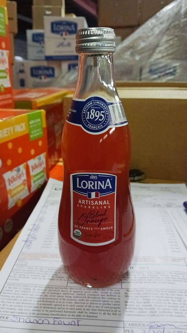Lorina Artisanal Sparkling Blood Orange Drink 11.1 Fl oz(Case Pack Of 12)