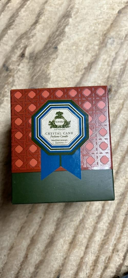Agraria Crystal Cane Candle Mediterranean Jasmine 3.4 oz
