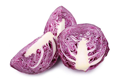 Fresh Organic Red Cabbages by RawJoy Farms