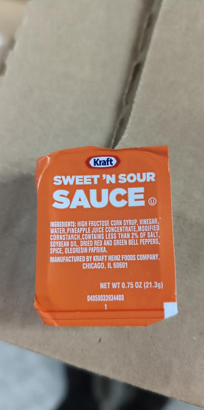 Kraft Sweet & Sour Sauce Pack 0.75 oz packs (Case Pack of 200)