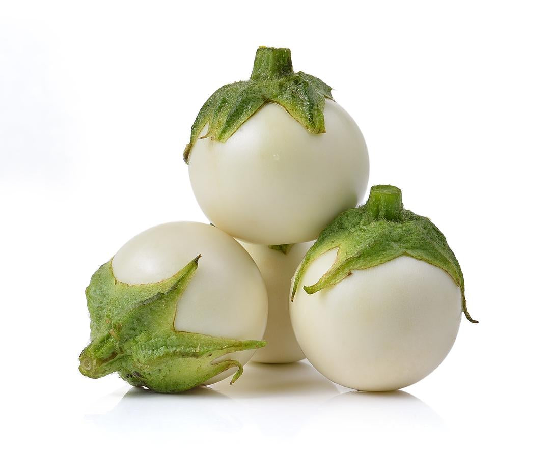 Fresh Baby White Eggplant By RawJoy Farm