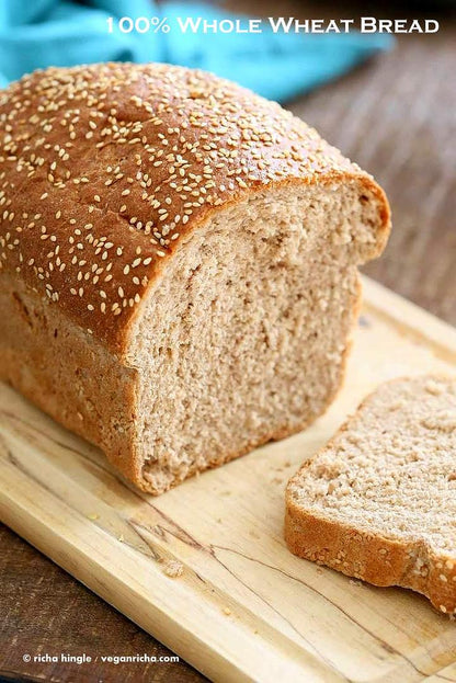 Fresh Baked Whole Wheat Bread By RawJoy