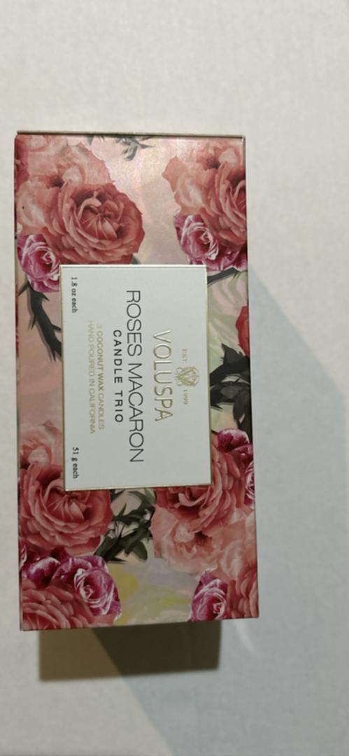 Voluspa Roses Macaron Trio 1.8 oz each