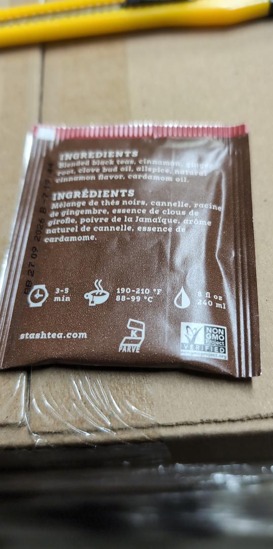 Stash Double Spice Chai Tea Bags (Case Pack of 100)