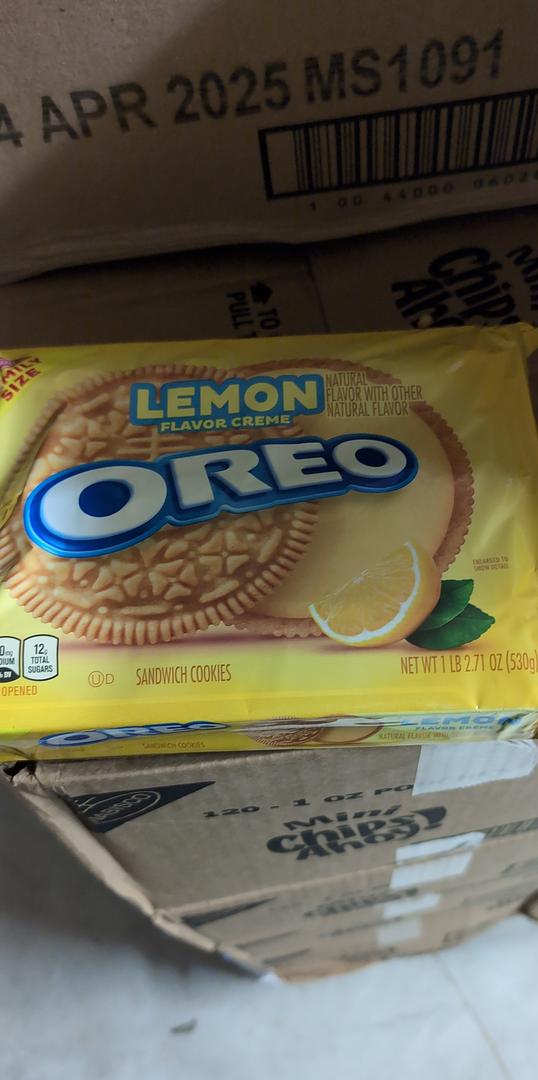 Nabisco Golden Lemon Creme Oreo Cookies 1 lb Bag each