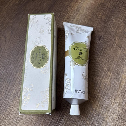 Tocca FLORENCE Fragranced Hand Cream 4 Oz 120 mL Full Size NIB Perfumed Scented