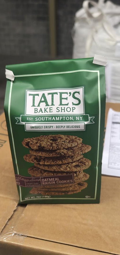 Tates Bake Shop Oatmeal Raisin Cookies 7 oz bag ( case pack of 6)