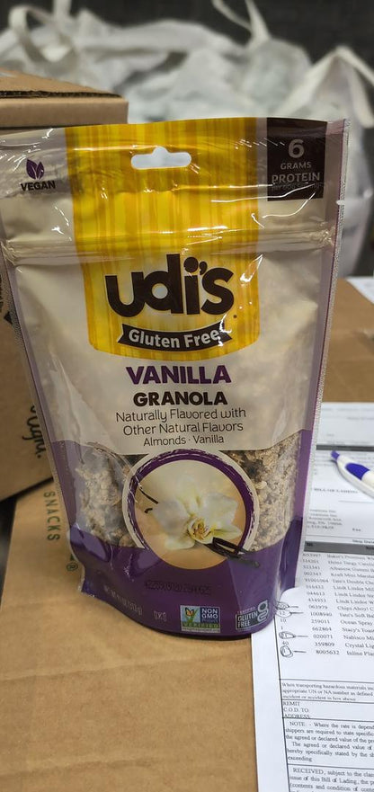 Udis Gluten Free Vanilla Granola 12 oz(Case Pack of 6)