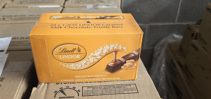 Lindt Lindor Milk Chocolate Caramel Truffle Bars 24 x 1.3 oz Bar