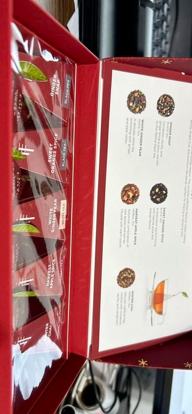 Tea Forte 2025 Warming Joy Petite Presentation Box 10 Pyramid Infusers