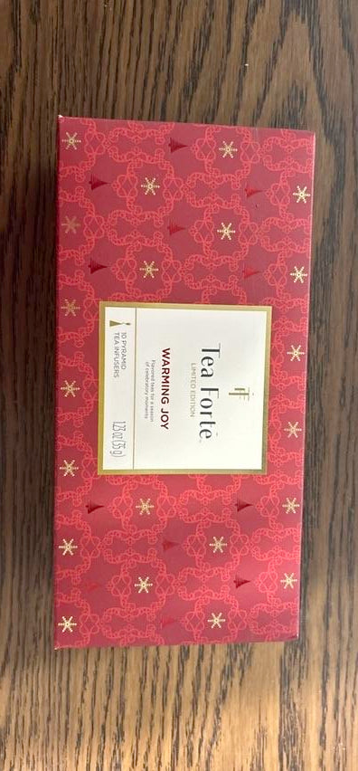 Tea Forte 2025 Warming Joy Petite Presentation Box 10 Pyramid Infusers