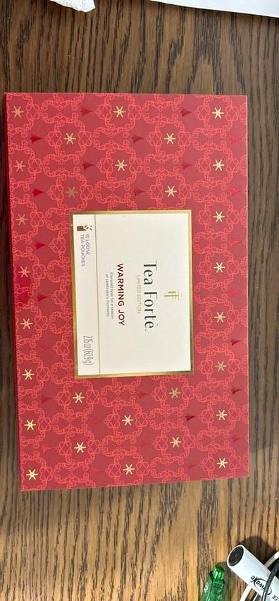 Tea Forte 2025 Limited Edition Warming Joy Single Steeps 15 Loose Tea Pouches