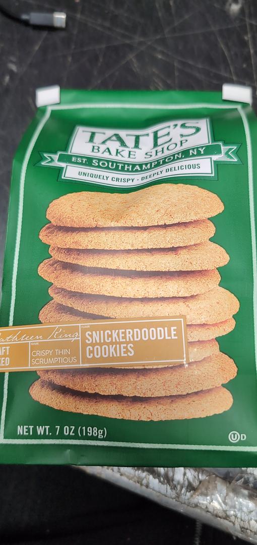 Tate's Bake Shop Snickerdoodle Cookies 7oz Bag (Case pack of 6)