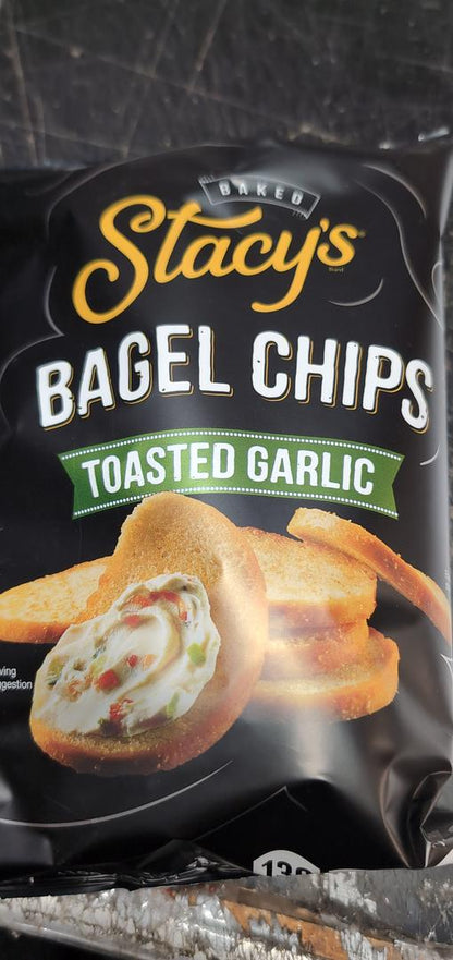 Stacy's Toasted Garlic Bagel Chips 7 oz Bag (Case pack of 12)