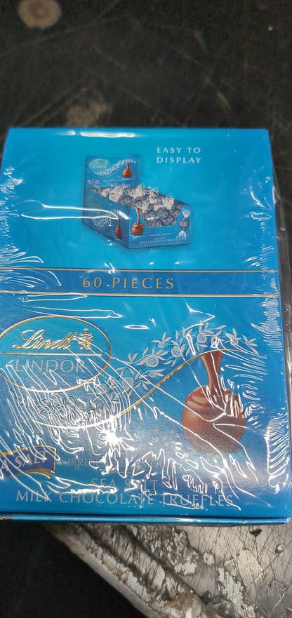 Lindt Lindor Sea Salt Milk Chocolate Truffles 25.4 oz Box 60 Pieces