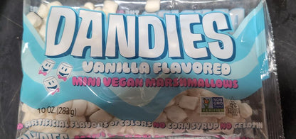 Dandies Vanilla Flavored Mini Marshmallows 10oz Bag (Case pack of 12)