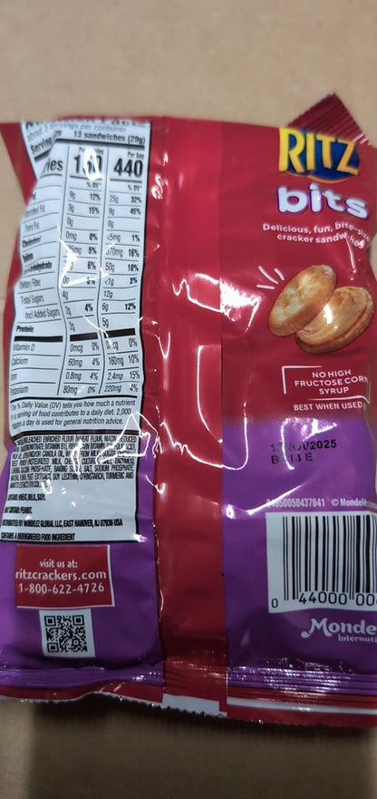 Nabisco Cheese Ritz Bits (Case Pack of 12 ) 3oz bag