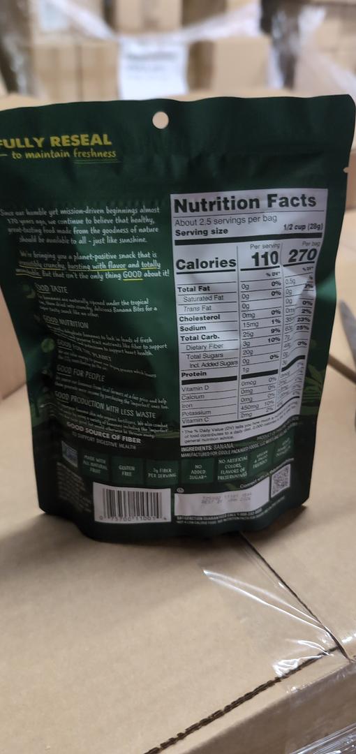 Dole Good Crunch Original Banana Bites 2.5 oz ( Pack of 6)