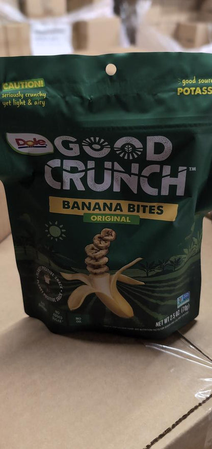 Dole Good Crunch Original Banana Bites 2.5 oz ( Pack of 6)