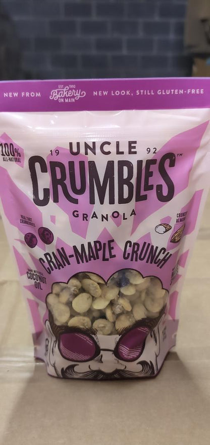 Uncle Crumbles Granola Cran-Maple Crunch 11 oz ( Pack of 6)
