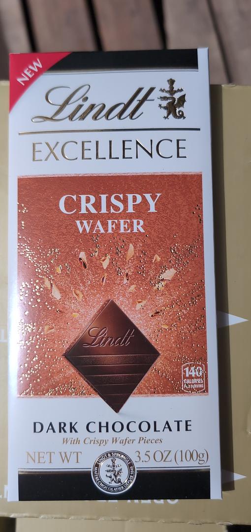 Lindt Excellence Crispy Wafer Dark Chocolate Bar 3.5 oz (pack of 12)
