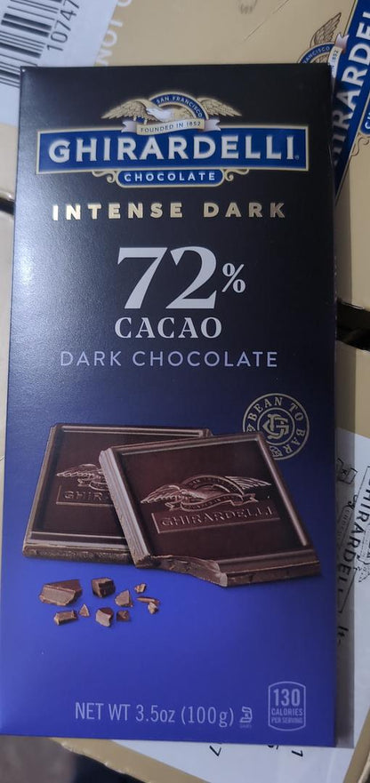 Ghirardelli Intense Twilight Dark Chocolate Squares 3.5 oz pack of 12