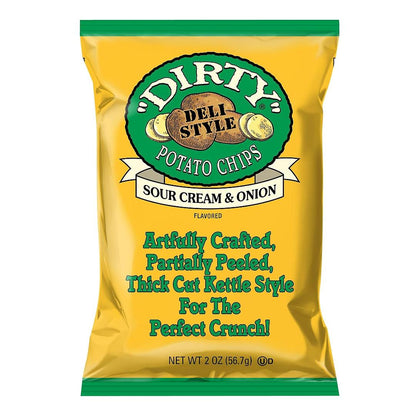 Dirty Kettle Chips, Sour Cream & Onion, 2 Ounce (Pack of 25)