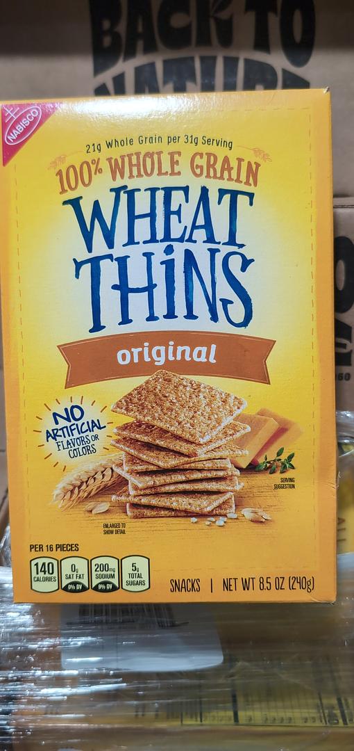 Nabisco Wheat Thins Original Crackers 8.5 oz (6 Pack)