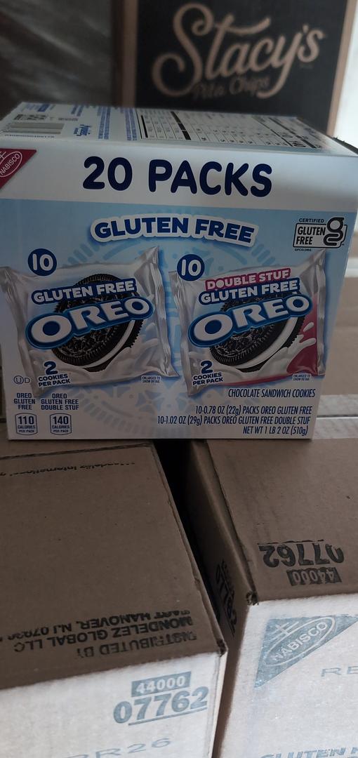 Nabisco Oreo Gluten Free Double Stuff Choc Cookies 18 oz 20 ct (4 pack)