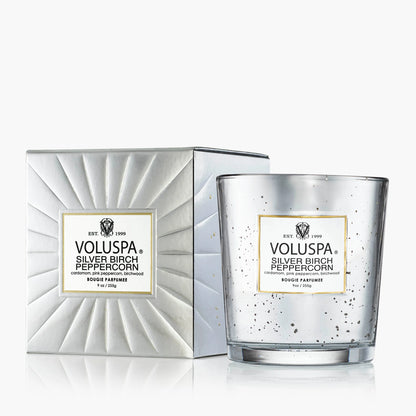 Voluspa Vermeil Silver Birch Peppercorn 9 oz Classic Candle