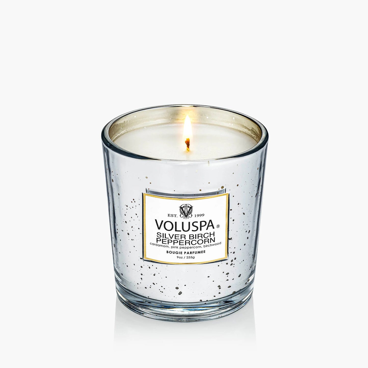 Voluspa Vermeil Silver Birch Peppercorn 9 oz Classic Candle