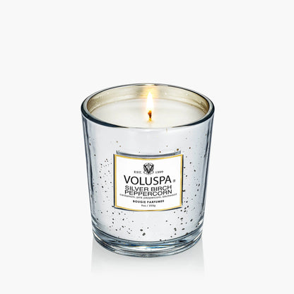 Voluspa Vermeil Silver Birch Peppercorn 9 oz Classic Candle