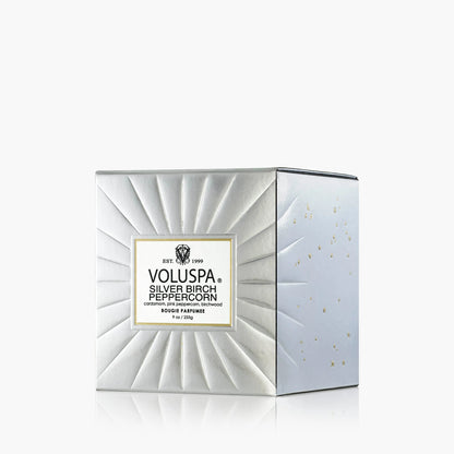 Voluspa Vermeil Silver Birch Peppercorn 9 oz Classic Candle